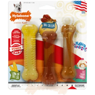 Nylabone - Frenzy Flavor Mix - 19,0 x 17,0 x 2,0 cm