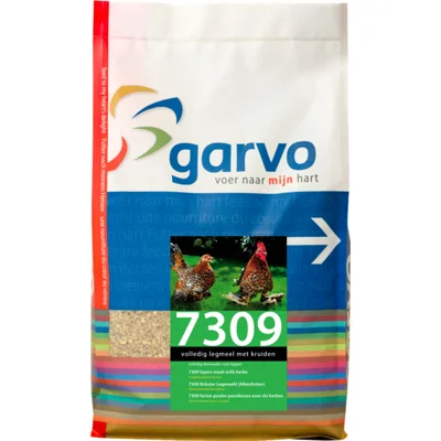 Garvo Kippenvoer Volledig Legmeel met Kruiden 4 kg