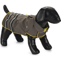 Beeztees Seja honden regenjas grijs/geel 62cm