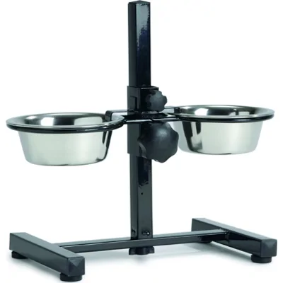 Beeztees Voerbak Standaard RVS Bak 16cm Zwart