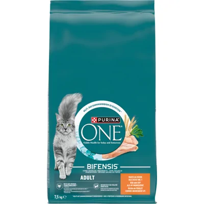 Purina One Adult Rijk aan Kip en Volkoren Granen kattenvoer 7,5 kilo