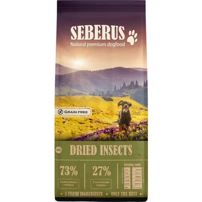 Seberus Dried Insects - duurzamer graanvrij hondenvoer 10 kg