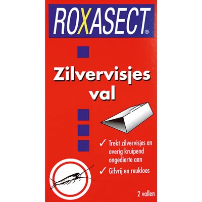 Roxasect Zilvervisjesval Tegen Visjes - Reukloos - Zonder gif - Ook tegen papier en ovenvisjes