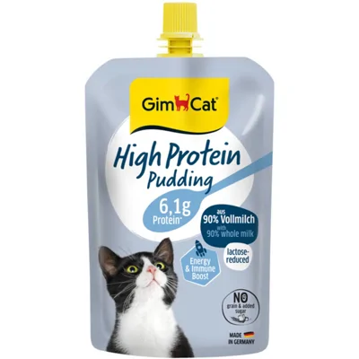 10x GimCat Pudding Kattensnack High Protein 100 gr