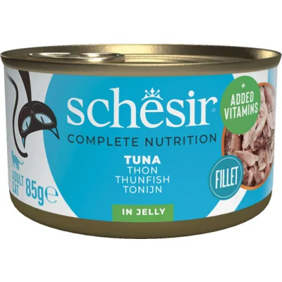 12x Schesir Kattenvoer Tonijn in Gelei 85 gr