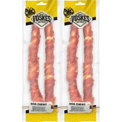 2x Voskes Stick Runderhuid Eend 25 cm 2 stuks