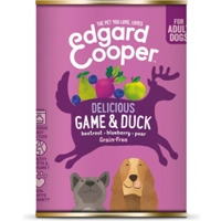 6x Edgard&Cooper Blik Vers Vlees Hondenvoer Wild - Eend 400 gr
