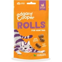 8x Edgard&Cooper Adult Rolls Kattensnack Kip&Kalkoen 45 gr