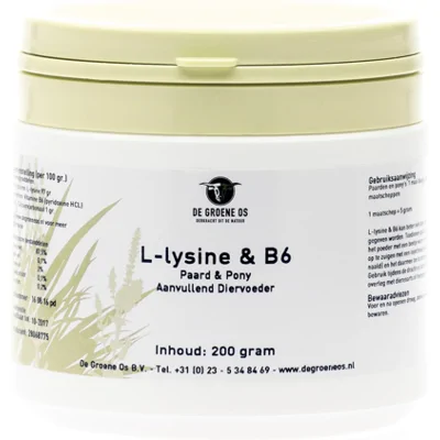 Groene-os De Groene Os - L-Lysine B6 - Paard/Pony