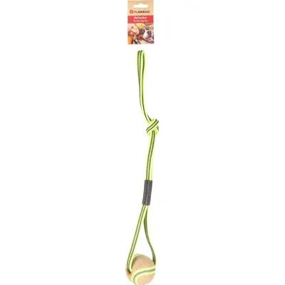 Flamingo Trektouw met Bal en Handvat - 1 stuk