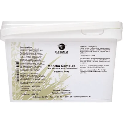 Groene Os Mentha Complex - Paard/Pony - 750 g