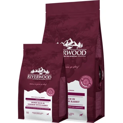 Riverwood Adult & Senior Dog - Paard & Hert met Konijn - 12 kg