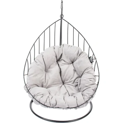Duvo+ caviar metalen hangstoel 48x40x65cm