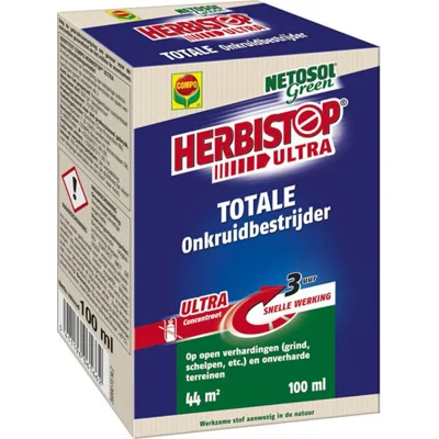 Herbistop Ultra Onkruidverdelger Tegen Ongedierte - Ultra geconcentreerd - Al na 3 uur zichtbaar effect - Tegen alle soorten onkruid en mos