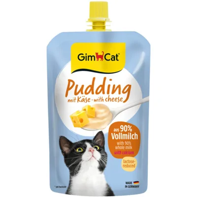 10x GimCat Pudding Kattensnack Kaas 100 gr