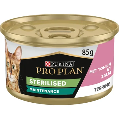 24x Pro Plan Cat Blik Paté Sterilised Zalm&Tonijn 85 gr