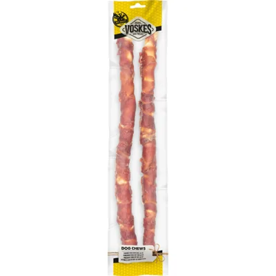 2x Voskes Stick Runderhuid Eend 40 cm 2 stuks