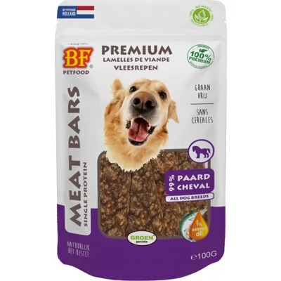 BF Petfood Meat Bars Paard 100 gr