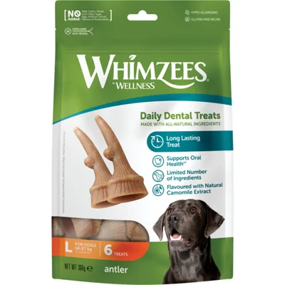 Whimzees Voordeelverpakking Occupy Antler L 6 stuks