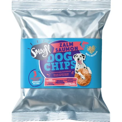 Smoofl Hondensnack Dog Chips Zalm 50 gr