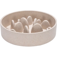 Designed by Lotte Bamboo Anti-Schrokbak Pom - Hond - Beige - 800 ml