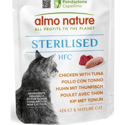Almo Nature HFC Sterilised Kattenvoer Kip met Tonijn 50 gr