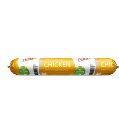 Prins NatureCare Kip hondenvoer worst 250gr