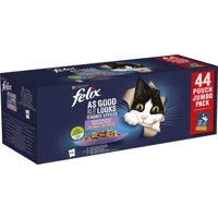 Purina Felix Elke Dag Feest Mix Selectie tonijn, zalm, rund, kip in gelei natvoer kat (jumbopack) per 2 dozen (88 x 85 g) product name