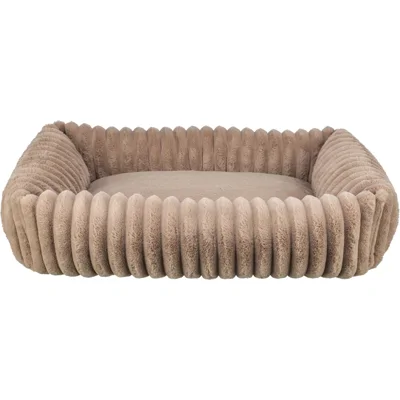 Trixie hondenmand Lonni ribfluweel lichtbruin 100 x 70 cm