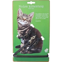 Kittentuig met kliksysteem Zwart