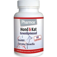 Pharmox HK Groenlipmossel voor hond en kat 2 x 60 tabletten product name