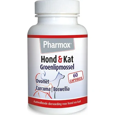 Pharmox HK Groenlipmossel voor hond en kat 2 x 60 tabletten