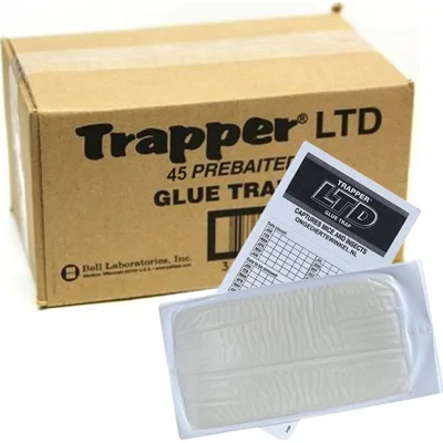 Muizen Lijmplanken Trapper LTD (45 Stuks) Tegen Muizen - Sterke kleefkracht - Inclusief lokmiddel - Kant-en-klaar