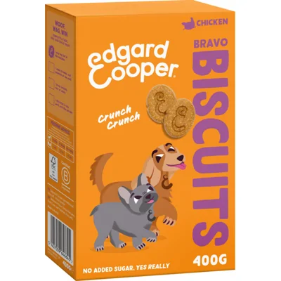 7x Edgard&Cooper Adult Biscuit Kip 400 gr