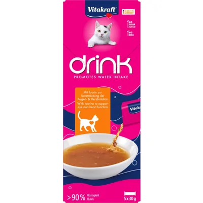 Vitakraft Drink kip met taurine - 5 x 30 g