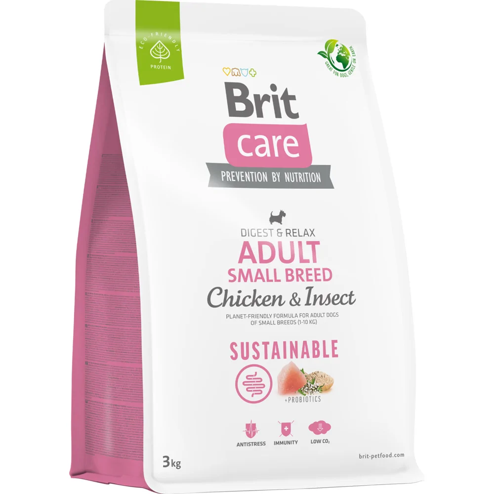 Brit Care - Dog - Sustainable Adult Small Breed - Kip & Insect - 7 kg