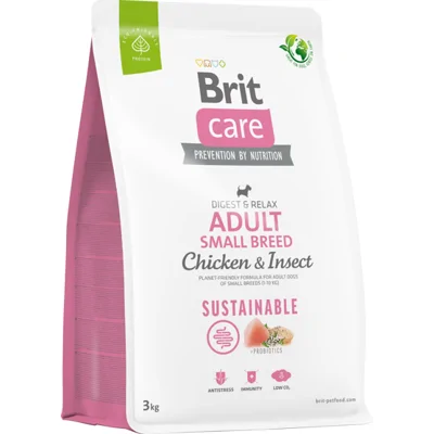 Brit Care - Dog - Sustainable Adult Small Breed - Kip & Insect - 7 kg
