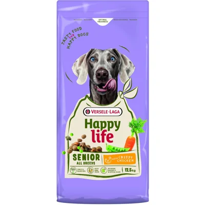 Happy Life Senior met kip hondenvoer 12,5 kg