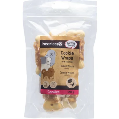 Beeztees Cookie Wraps met Kip - L - 200 g
