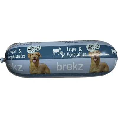 Brekz graanvrije worst pens, kip en groenten voor de hond (600 g) 2 stuks