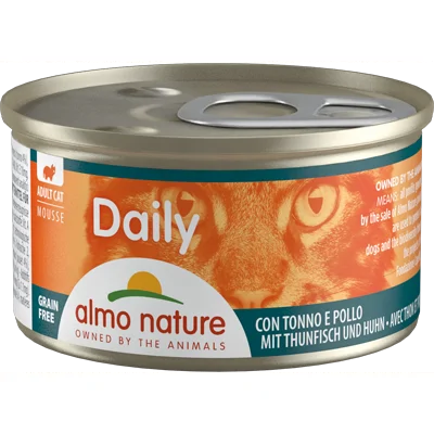 Almo Nature Dailymenu kat mousse tonijn en kip 85gr