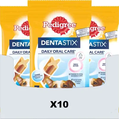 10x Pedigree Dentastix Hondensnacks Mini Single 7-pack 110 gr