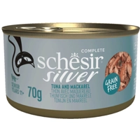 12x Schesir Silver Cat Bouillon Tonijn&Makreel 70 gr