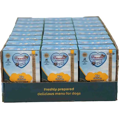 24x Renske Vers Graanvrij Tetra Hondenvoer Nat Kip 185 gr