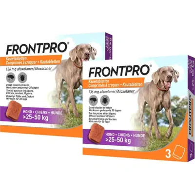 2x Frontpro Hond XL 25-50 kg 3 tabletten