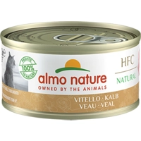 48x Almo Nature HFC Natural Kattenvoer Nat Blikje Kalfsvlees 70 gr