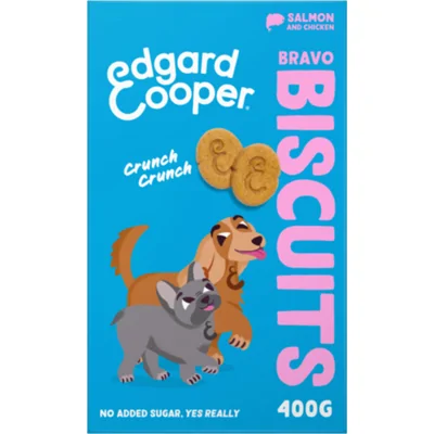 7x Edgard&Cooper Adult Biscuit Zalm&Kip 400 gr