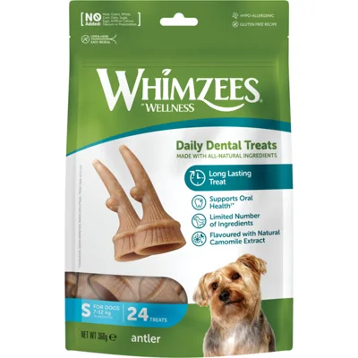 Whimzees Voordeelverpakking Occupy Antler S 24 stuks