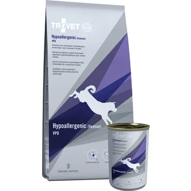TROVET Hypoallergenic VPD (Venison) Hond - 10 kg + 12 x 400 gr blikken