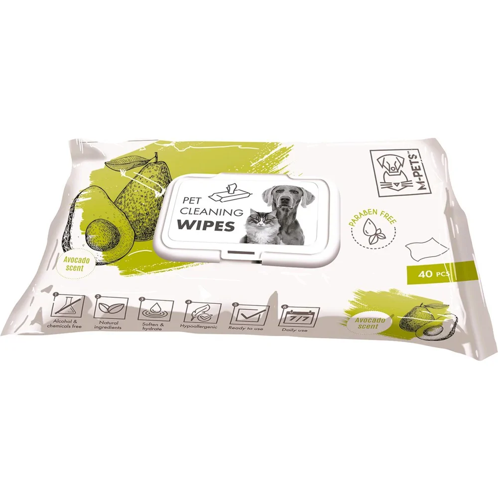 M-Pets Wipes Avocado - 40 stuks